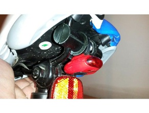 Fahrrad-Licht-seat-Halter andere Fahrrad Halterung fox ikea Lampe leader mount Sattel Fackel 3d print model - Mito3D