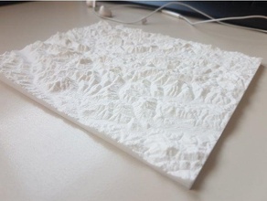relief-karte Gebäude Strukturen Karte steiermark 3d print model - Mito3D