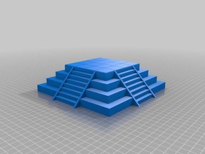 stone ziggurat games dungeons dragons miniature pathfinder pota rpg 3d print model - Mito3D