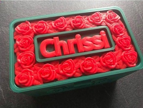chrissi jewelry box magnetic lid 3d print model - Mito3D