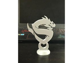 overwatch league dragons sculpture video games desk art esports geek overwatchleague shanghai statues game 3d print model - Mito3D