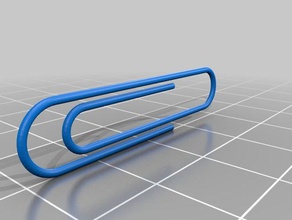 paper clip office paperclip 3d print model - Mito3D