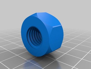 simple nut robotics bolt nuts 3d print model - Mito3D