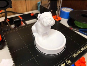 bulldog caramella piatto casa 3d print model - Mito3D
