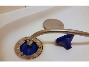 destupidor unclog your sink bathroom bsp pipe pmpel shower unclogger water 3d print model - Mito3D