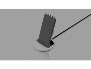 cargador inalámbrico móvil teléfono stand de android la base chargeur inducción iphone qi sans fils carga inalámbrica 3d print model - Mito3D