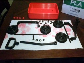 kids toy wagon kit de modèle décor l'assemblée entièrement imprimables cadeau jouets 3d print model - Mito3D