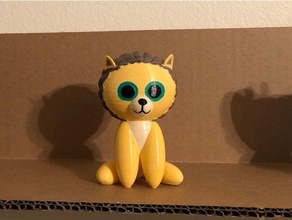 küçük loin hayvanlar büyük gözler çizgi film chibi'nin sevimli aslan 3d print model - Mito3D