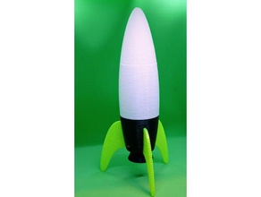 rocketship led lamp decor esp8266 rocket 3d print model - Mito3D