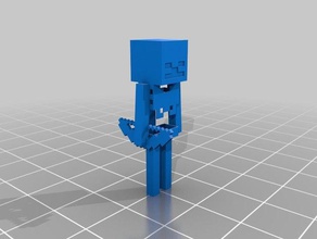 minecraft esqueleto 3d impressão 3d print model - Mito3D
