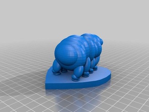 tardigrade base water bear animals art biology microbiology 3d print model - Mito3D
