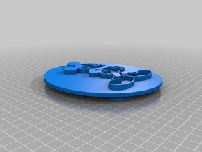 mickey mouse Umriss windcatcher 3d drucken 3d print model - Mito3D
