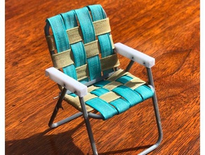 emblématique pliante chaise de jardin rc des véhicules poupée meubles modèle voiture échelle accessoires à l'échelle 3d print model - Mito3D