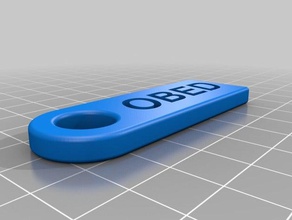 mi llavero personalizado obed mochila accesorios 3d print model - Mito3D