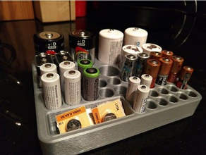 encore un autre bac de batterie organisation 3d print model - Mito3D