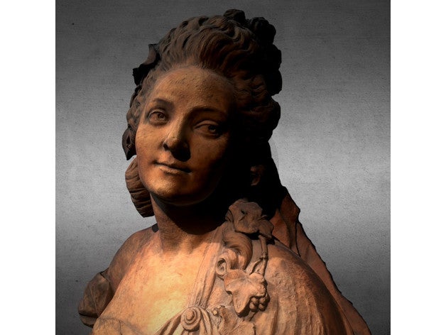 marie-madeleine guimard scans replicas 3dprint 3dprintable 3dprinter 3dprinting 3dscan 3dscanner 3dscanning beautiful bust carved clothing comtess hairstyle jewelry noble princess sculpture terracotta woman young 3D print model - Mito3D