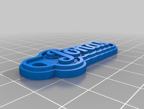 minha personalizado de várias linhas tag porta-chaves chaveiros 3d print model - Mito3D