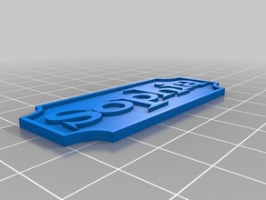 my customized nameplate decor 3d print model - Mito3D