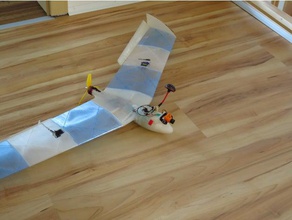 fpv canopy tom stanton&acutes flying wing rc vehicles 3d print model - Mito3D