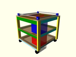 remix geodaves ofallteds einfache cnc-Tisch machen parametric diy 3d print model - Mito3D