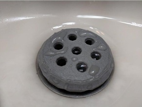bathroom sink drain strainer 3d print model - Mito3D