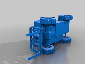Gabelstapler Teleskop-arm Fahrzeuge 3d print model - Mito3D