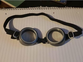 óculos aviador traje 3d print model - Mito3D