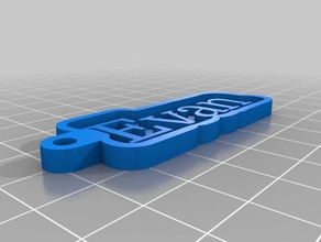 evan my customized key chain your personal name keychains 3d print model - Mito3D