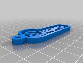 emma my customized key chain your personal name keychains 3d print model - Mito3D