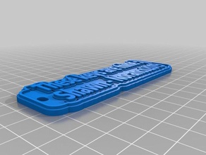 meine angepasste multiline-tag keychainshawn 3d print model - Mito3D