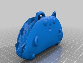 tacocat keychains 3d print model - Mito3D