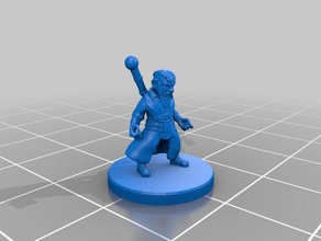 gnome sorcerer miniature toy game accessories 3dprintable dungeons dragons tabletop 3d print model - Mito3D
