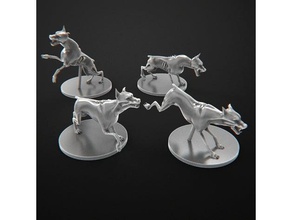 zombie dogs zombicide perros toy game accessories 3d print model - Mito3D
