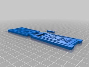 mon personnalisés floor stand symbole des signes logos 3d print model - Mito3D