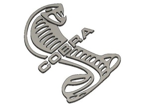 shelby cobra snake badge automotive 50 ford mustang 3d print model - Mito3D