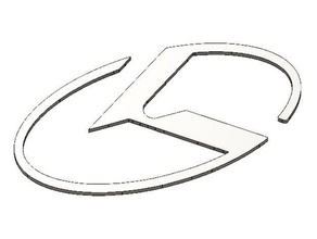 neue kia-Abzeichen kia stinger automotive logo 3d print model - Mito3D