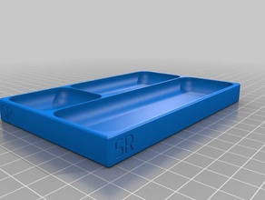 my customized magnetic screw traybox optional lid tool holders boxes 3d print model - Mito3D
