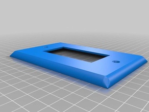 meu personalizados 1 4 gangue interruptor da parede placa substituição partes 3d print model - Mito3D