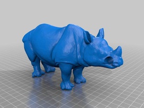 rhino matita titolare strumento i titolari scatole 3d print model - Mito3D
