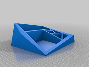 Schreibtisch-organizer Bleistift-Notiz-low-poly-design tischorganisator stifte schreibtisch office 3d print model - Mito3D