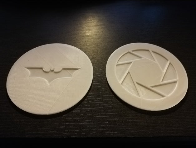 coaster cucina pranzo logo di batman rischio biologico drink portale quake 3D print model - Mito3D