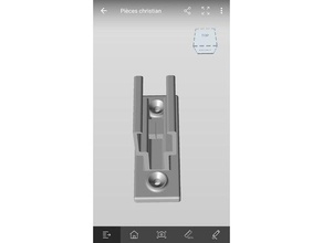 manivela clip del obturador rodillo organización 3d print model - Mito3D