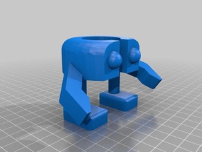 kleiner Roboter 3d drucken 3dprinted Abbildung 3d print model - Mito3D