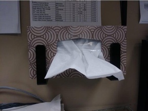 3 58 tissue-box-Wand-Halter Organisation 3d print model - Mito3D