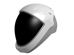 spacex helmet props 3d print model - Mito3D