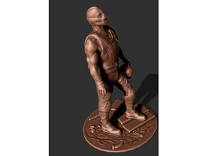 bane gesehen, die dark knight rises batman Skulpturen 3d print model - Mito3D