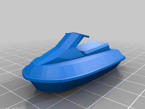 low-poly jetski modèle 3d l'impression 3d print model - Mito3D