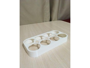simple egg holder kitchen dining 3d print model - Mito3D