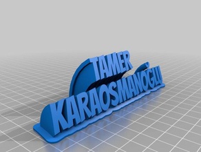 tamer karaosmanolu office customized 3d print model - Mito3D