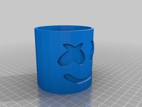 marshmello mug other 3d print model - Mito3D